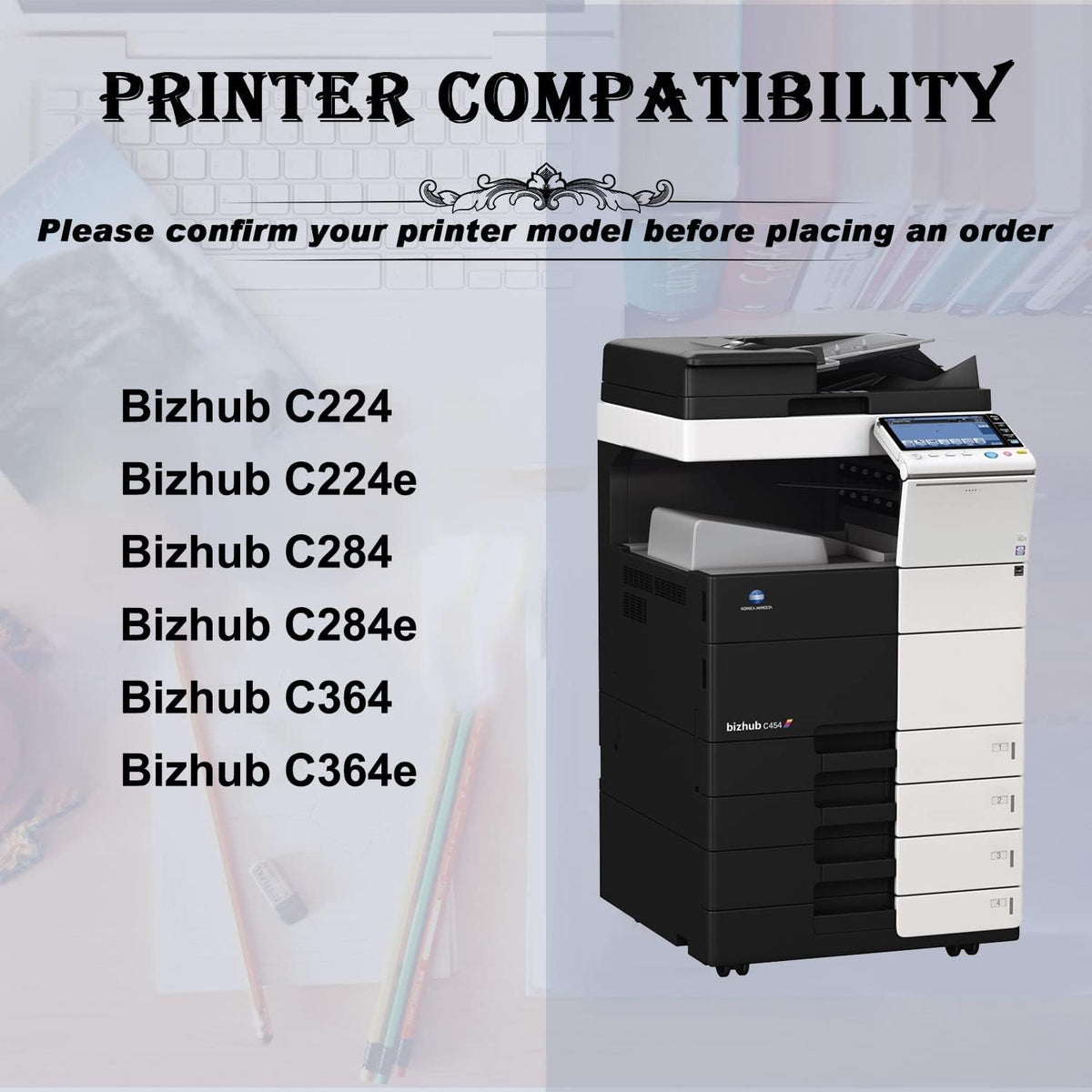 Compatible Toner Cartridge Replacement 5 Pack E477340