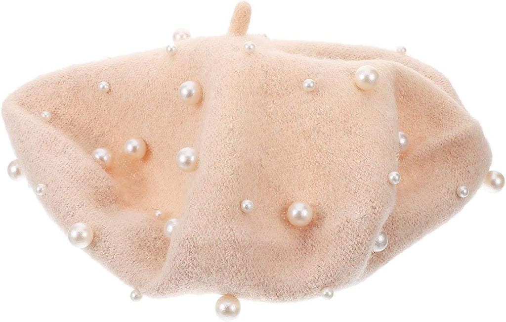 Beige Cashmere Wool Beret K911