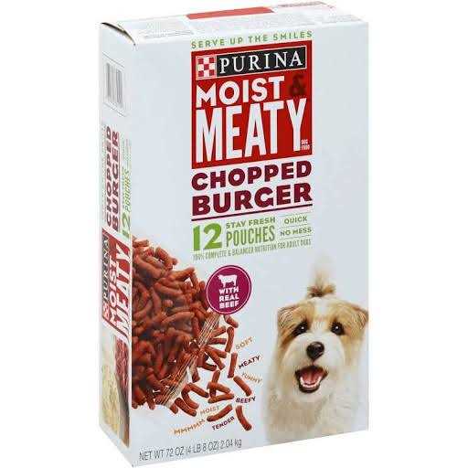 Moist & Meaty Chopped Burger Dog Food E746