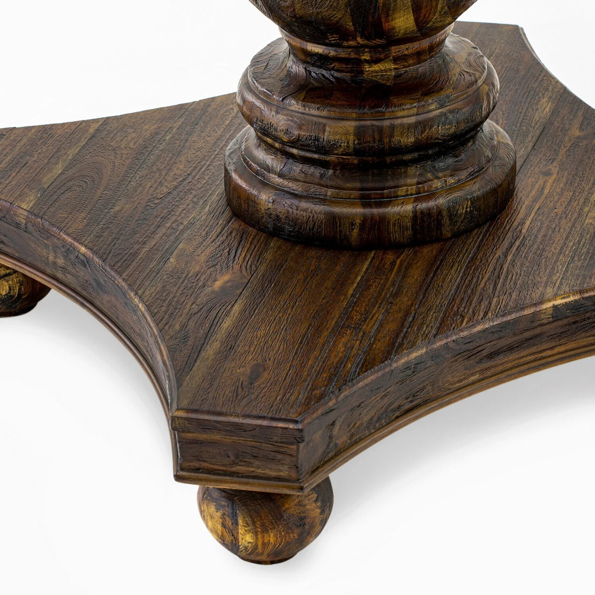 Round 48 Inch Rubberwood Pedestal Dining Table I97695