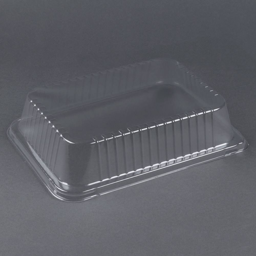 Clear Dome Lid for Foil Roast Pan - 100/Case B9725