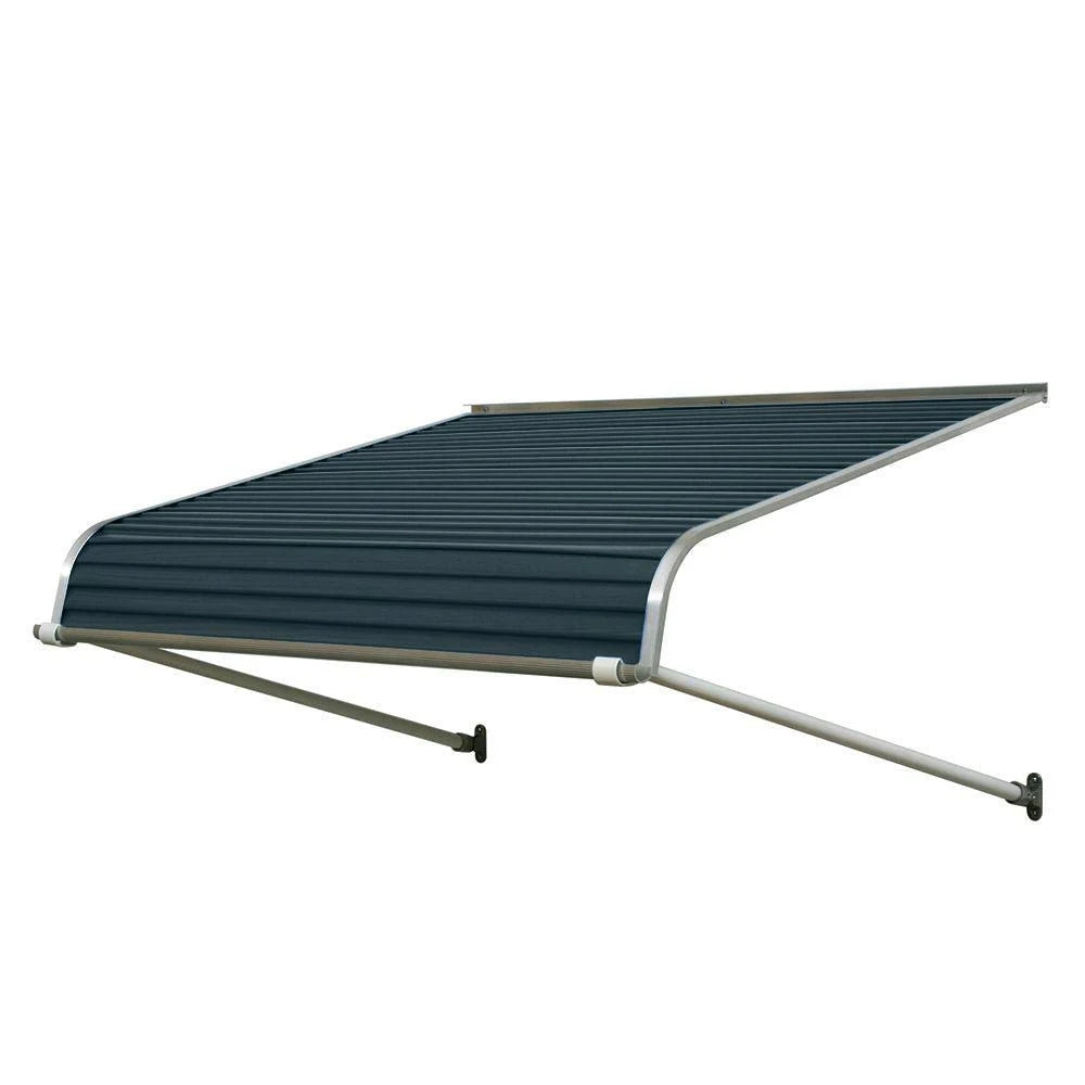 84-in Wide x 42-in Projection Solid Open Slope Door Fixed Awning G832908