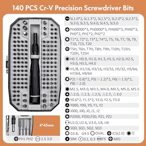 82 in 1 Magnetic Precision Screwdriver Set with Flexible Shaft and Extension Rod R813366