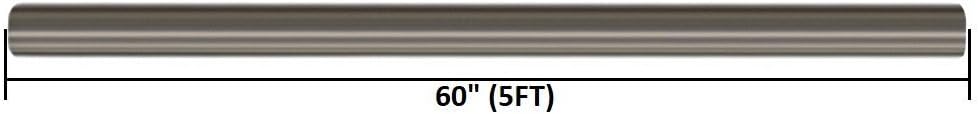 2.5 inch OD 5 feet long Stainless Steel Straight Exhaust Pipe Pack of 2 G546106