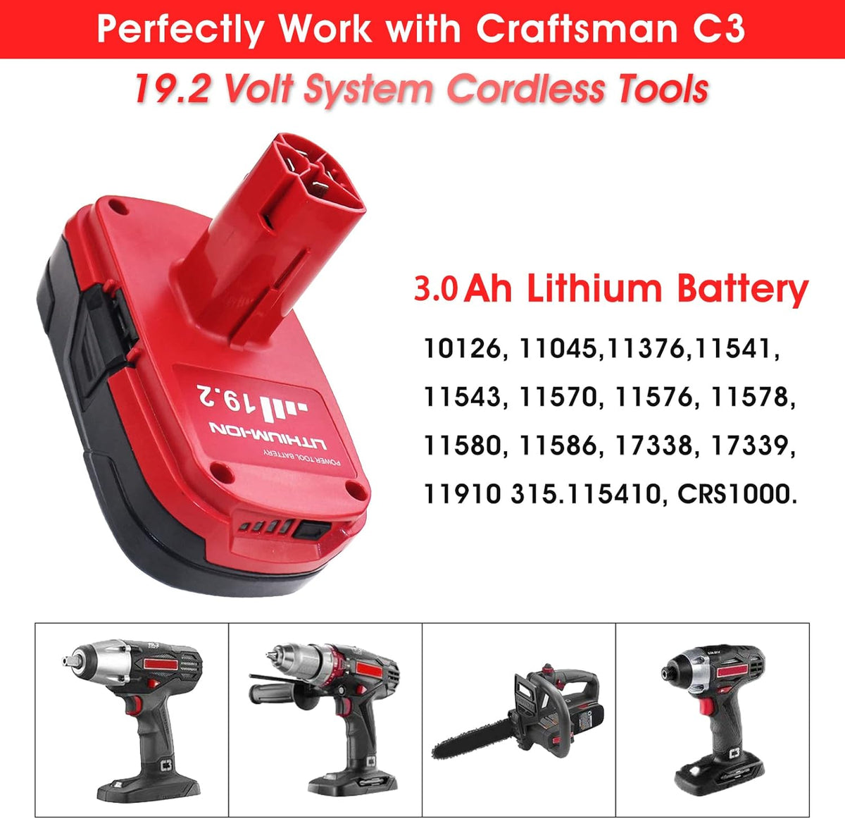 19.2V 3000mAh Lithium Ion Battery X4733