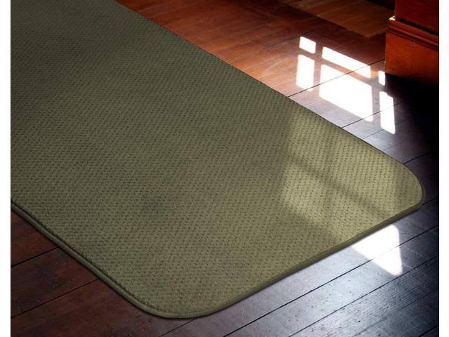 Skid-Resistant Carpet Runner Olive Green 10 ft. x 48 in. Q671
