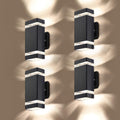 2 Pack LED Square Up and Down Outdoor Wall Light Aluminum Waterproof 3000k 5W E2618