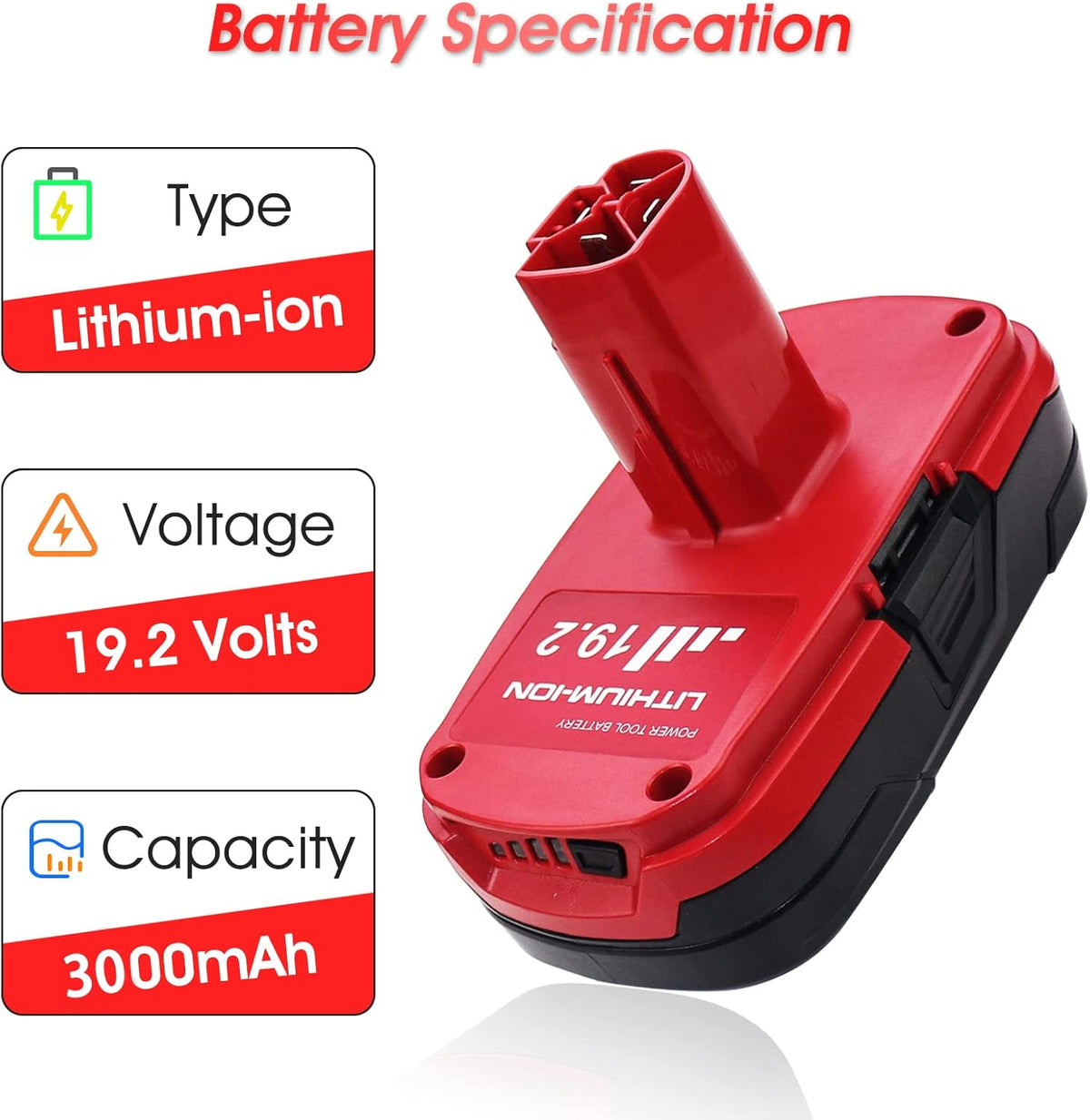 19.2V 3000mAh Lithium Ion Battery X4733