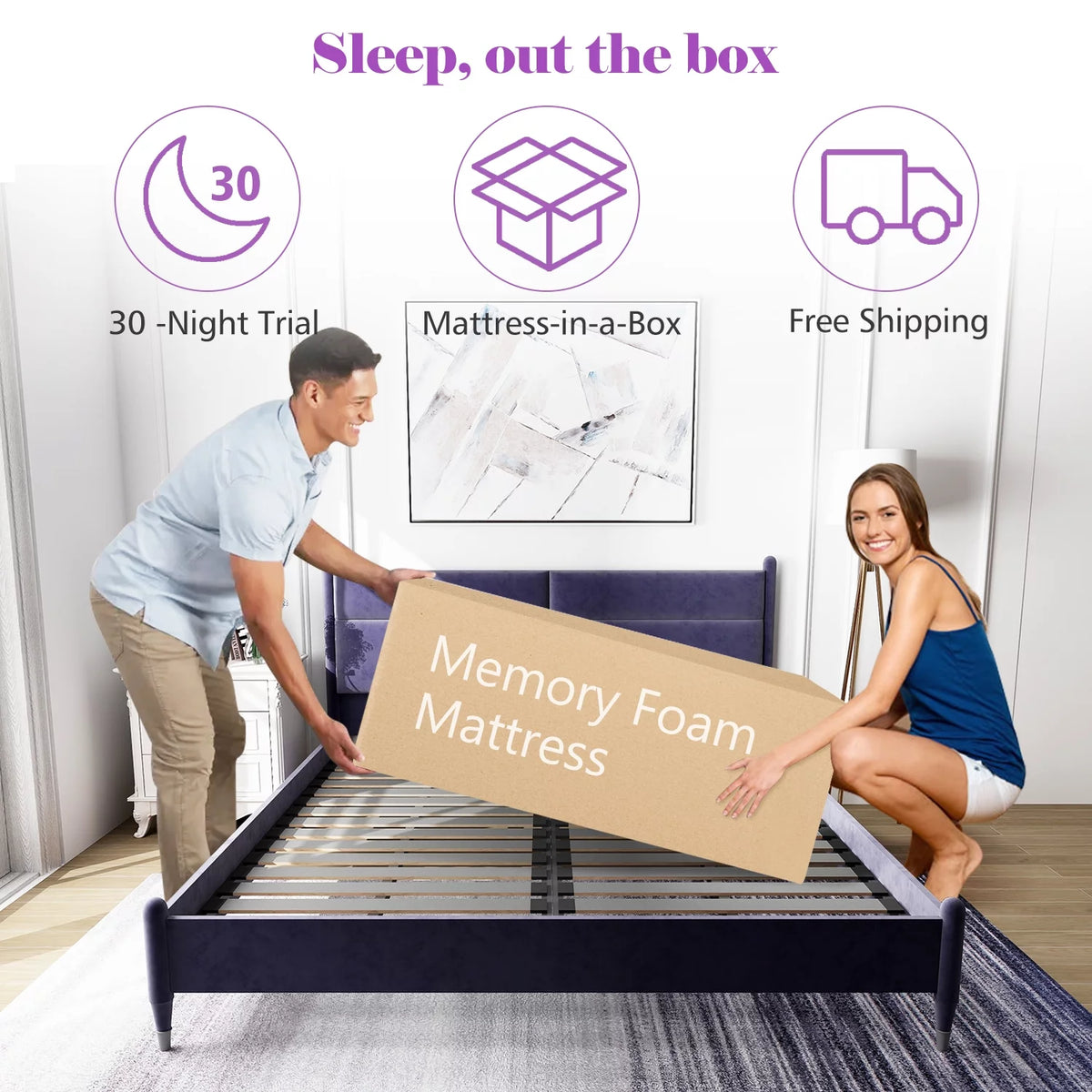 10 inches Queen Memory Foam Mattress L936509