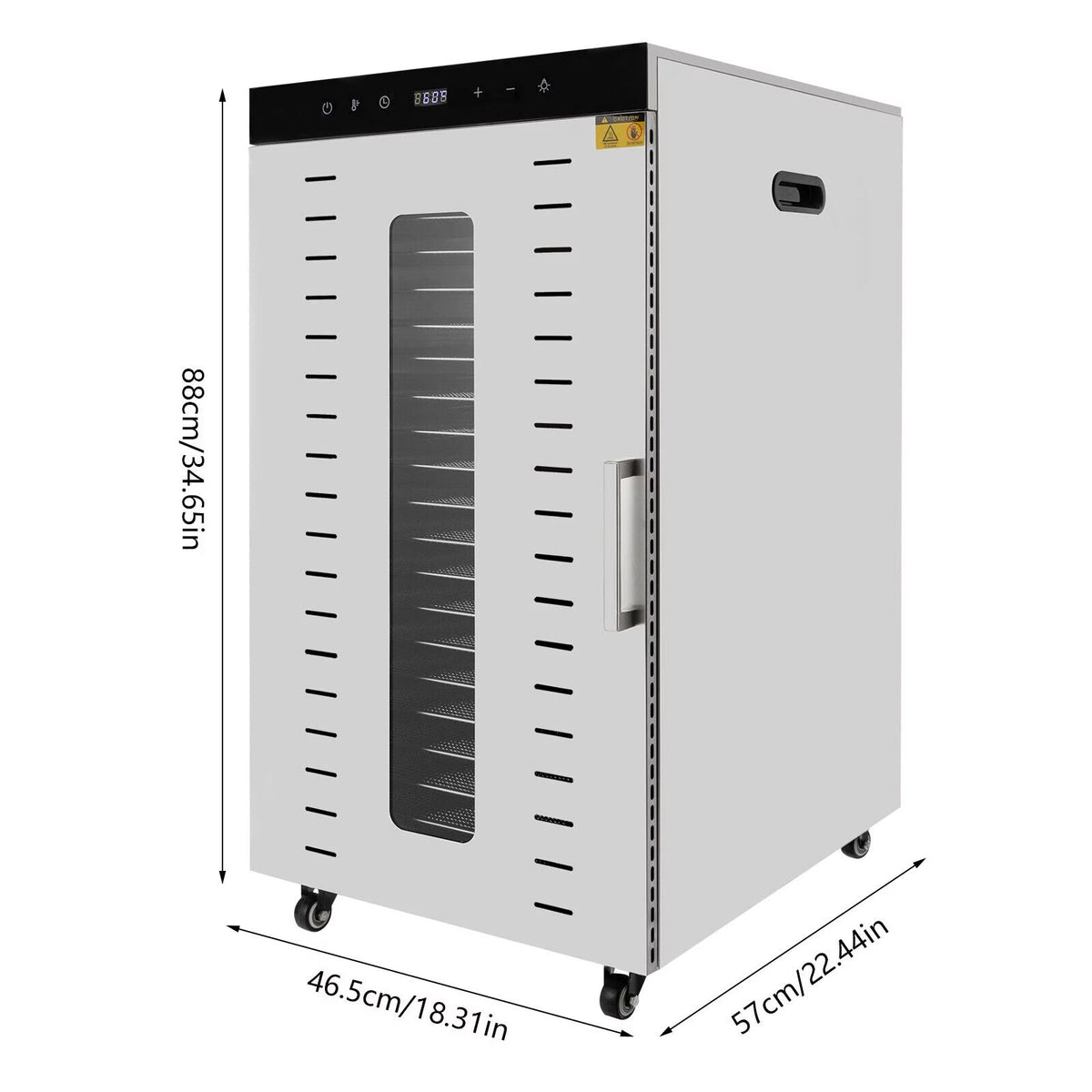 1700W Food Dehydrator with 20 Stainless Steel Trays T643635