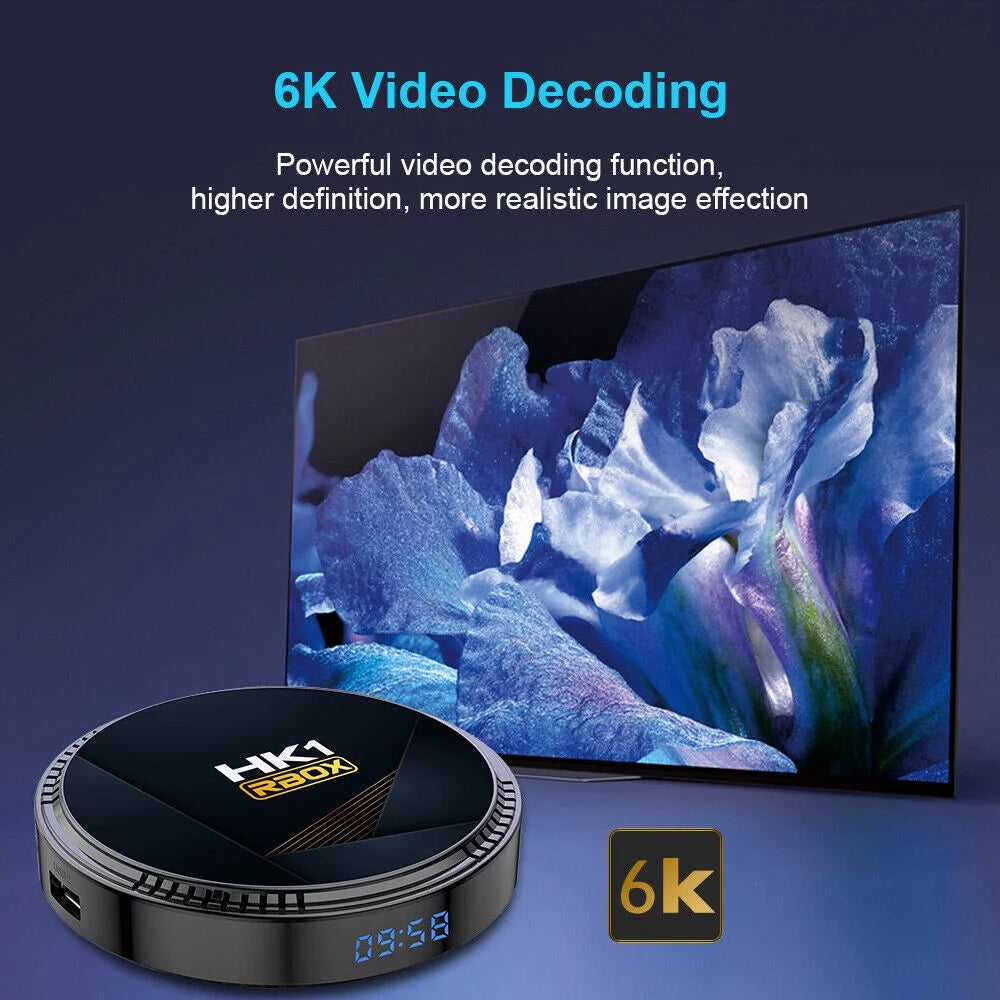 Android 12.0 4+32GB Ultra HD 6K HDR WiFi TV Streamer Player U27711