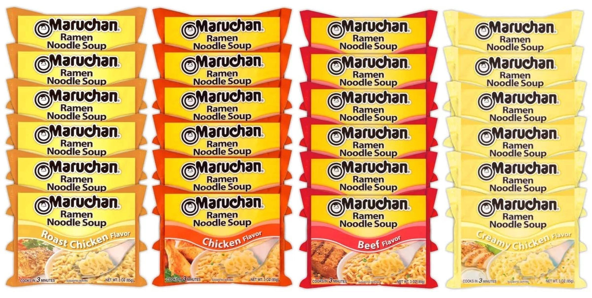 Instant Noodle Soup Variety Mix 24 Packs 4 Flavors V151