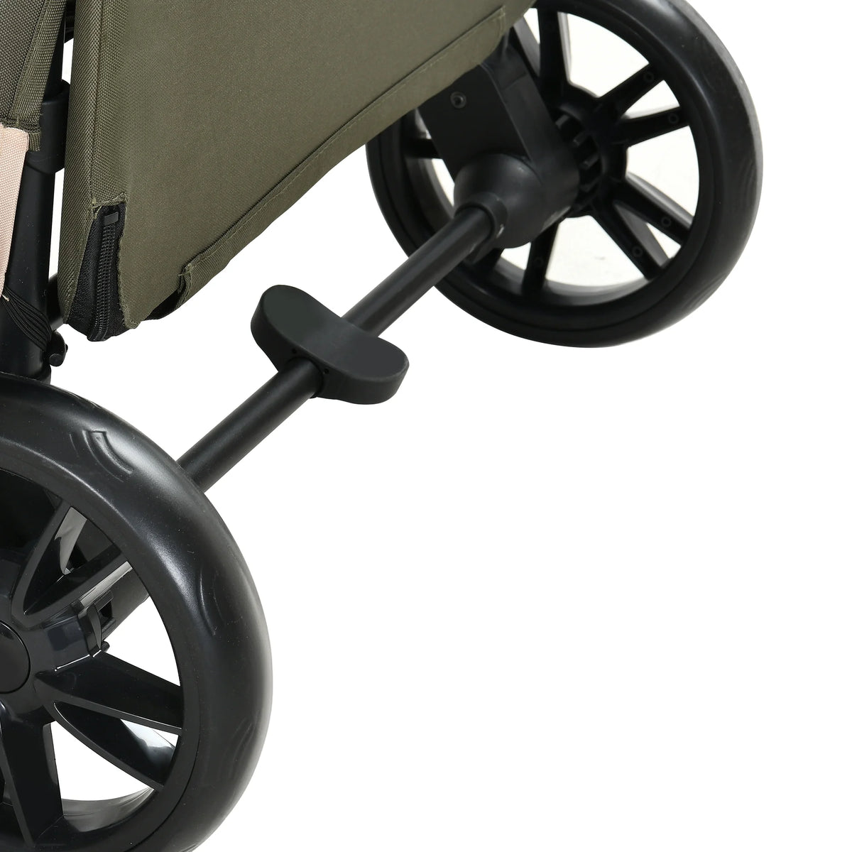 Foldable 4 Wheels Dog Stroller with Storage Basket X893