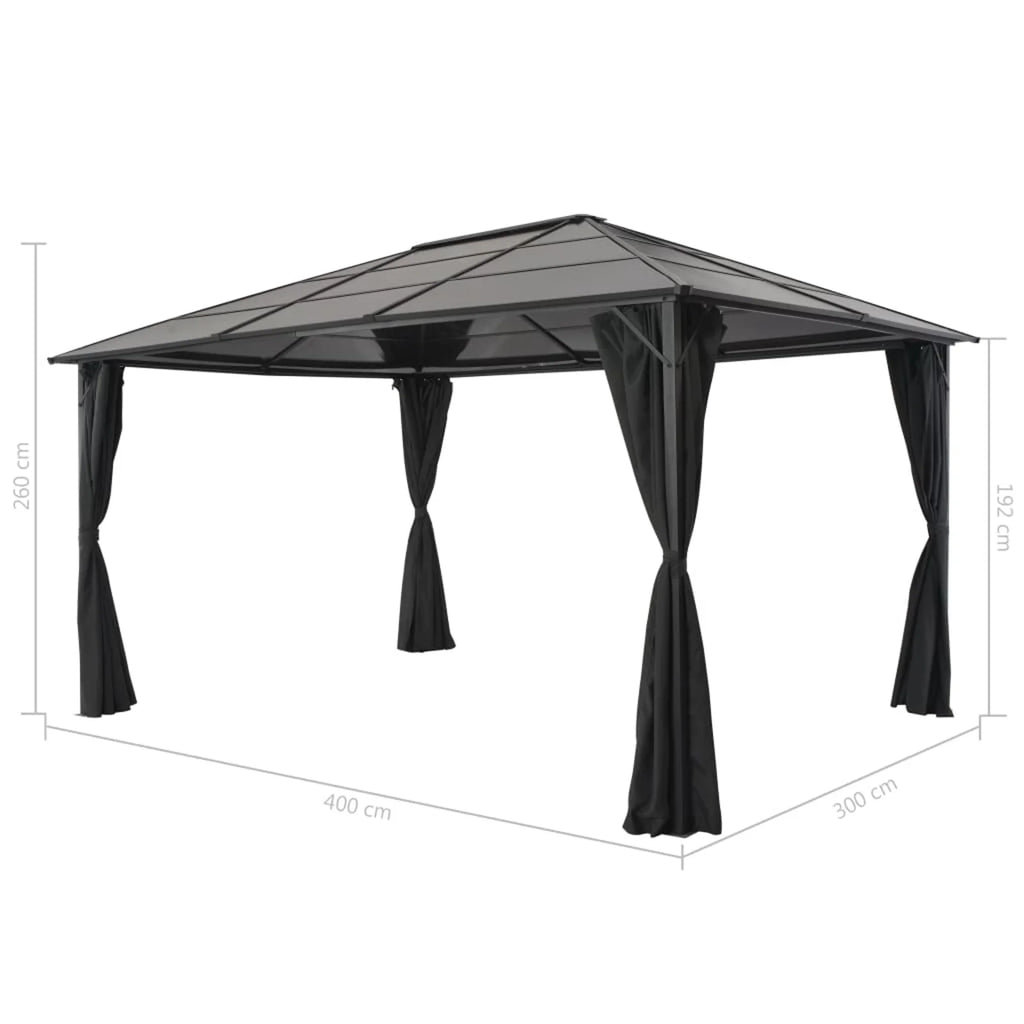 Party Tent Waterproof Tent With Canopy Curtain Pavilion Aluminum Shelter B6926