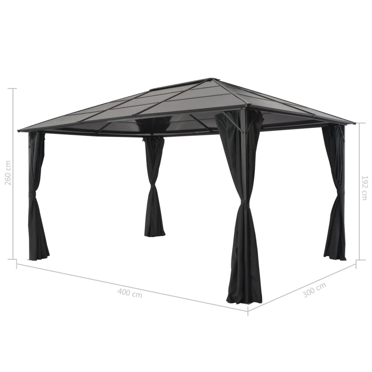 Party Tent Waterproof Tent With Canopy Curtain Pavilion Aluminum Shelter B6926