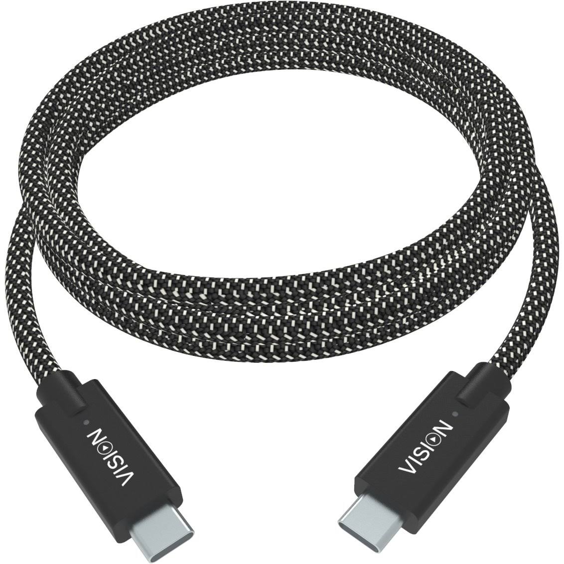 USB Cable 1 M USB C Black White Y13514