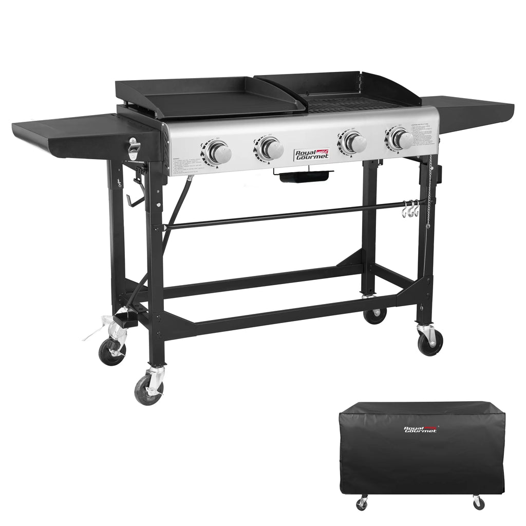 4-Burner Gas Grill and Griddle with Cover Z7203