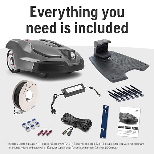 0.5 Acre Wire Free Robotic Lawn Mower with Charging Station D317850