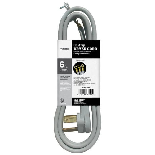 10/3 30 Amp 3-Wire Dryer Cord, 10 Pack T31687