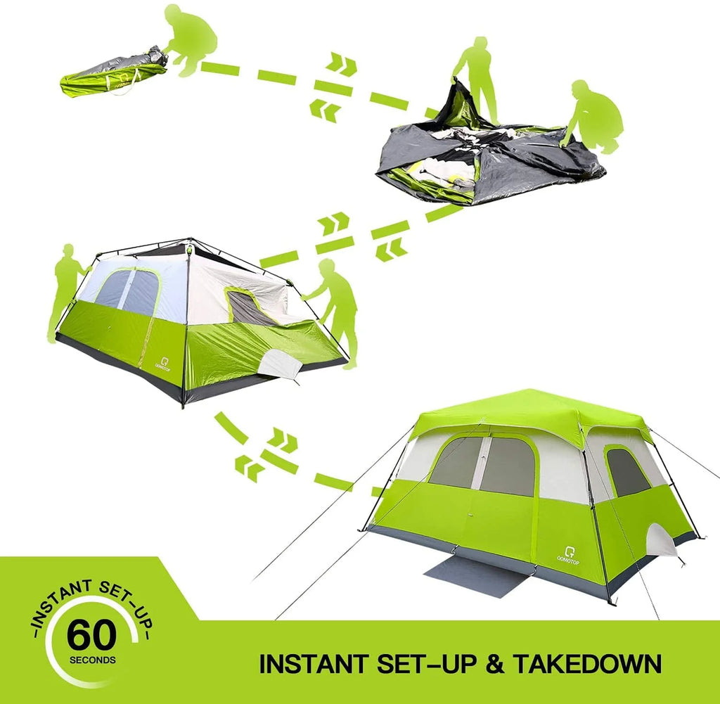 8 Person Instant Waterproof Camping Tent W742446