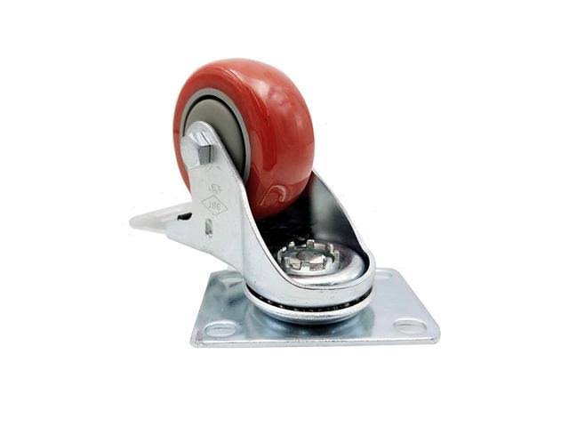 4 Pack 3x22 Heavy Duty Polyurethane Swivel Casters M8709