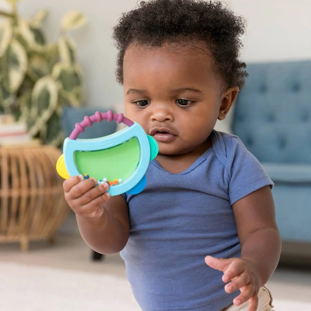4-Piece Multicolor Teether and Rattle Set X57713