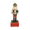 Wooden Musical Christmas Nutcracker King with Scepter L361300