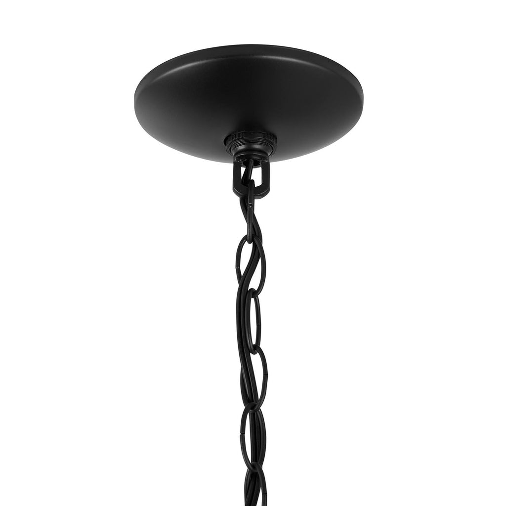 Matte Black 3 Light Foyer X309