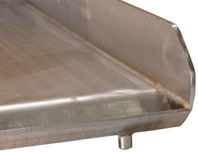 16" x 18" Stainless Steel Comal Flat Top Cooking Griddle Pack of 2 Q496