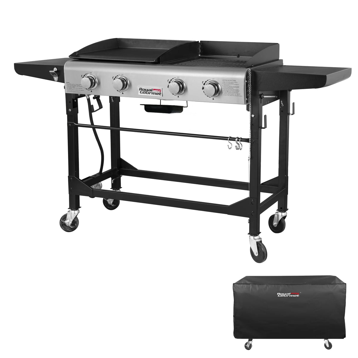 4-Burner Gas Grill and Griddle with Cover Z7203