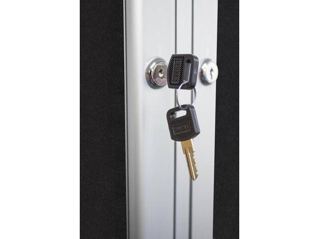 Tan Speckled 1-Door Enclosed Bulletin Board L173864