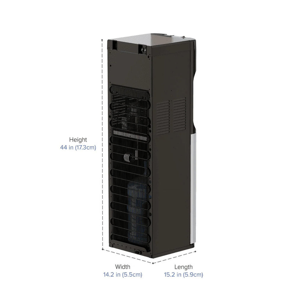 Bottom Load Water Cooler Dispenser with Hot, Cold and Room Temperature Water, Height 41.4" W8036