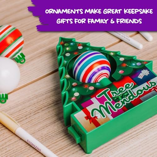 Christmas Tree DIY Ornament Decorating Kit with 8 Colorful Markers Q378