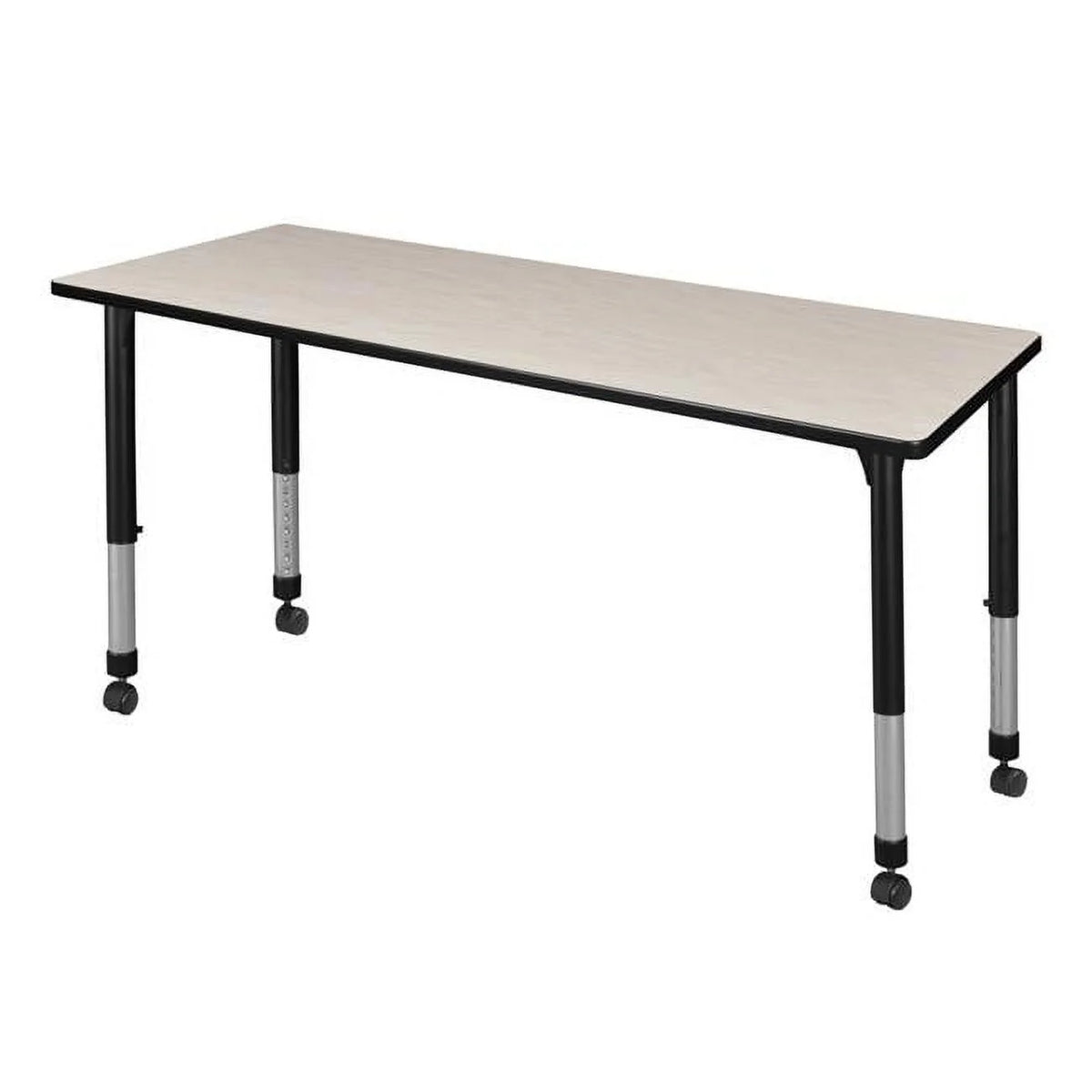 66 x 30 in. Height Adjustable Mobile Classroom Table M71038