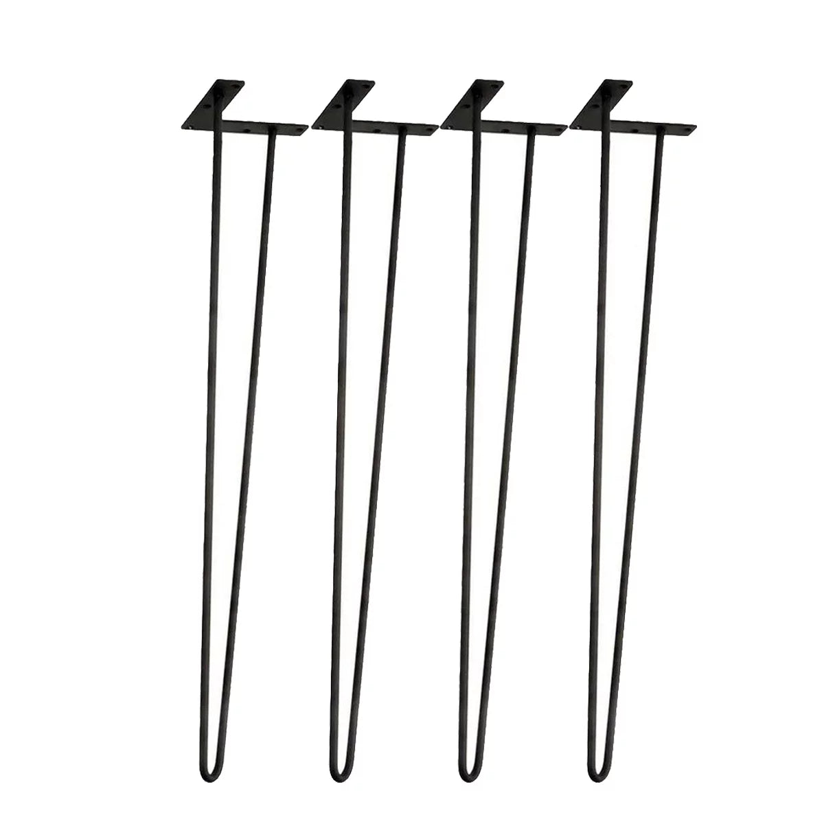 30" Heavy Duty Set Of 4 Black Hairpin Table Legs P844418