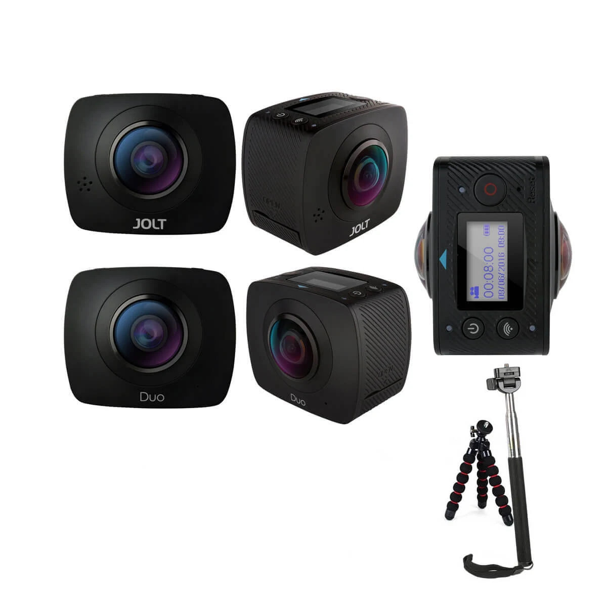 Sports Action Camera Kit Dual Lens with Tripod T21099