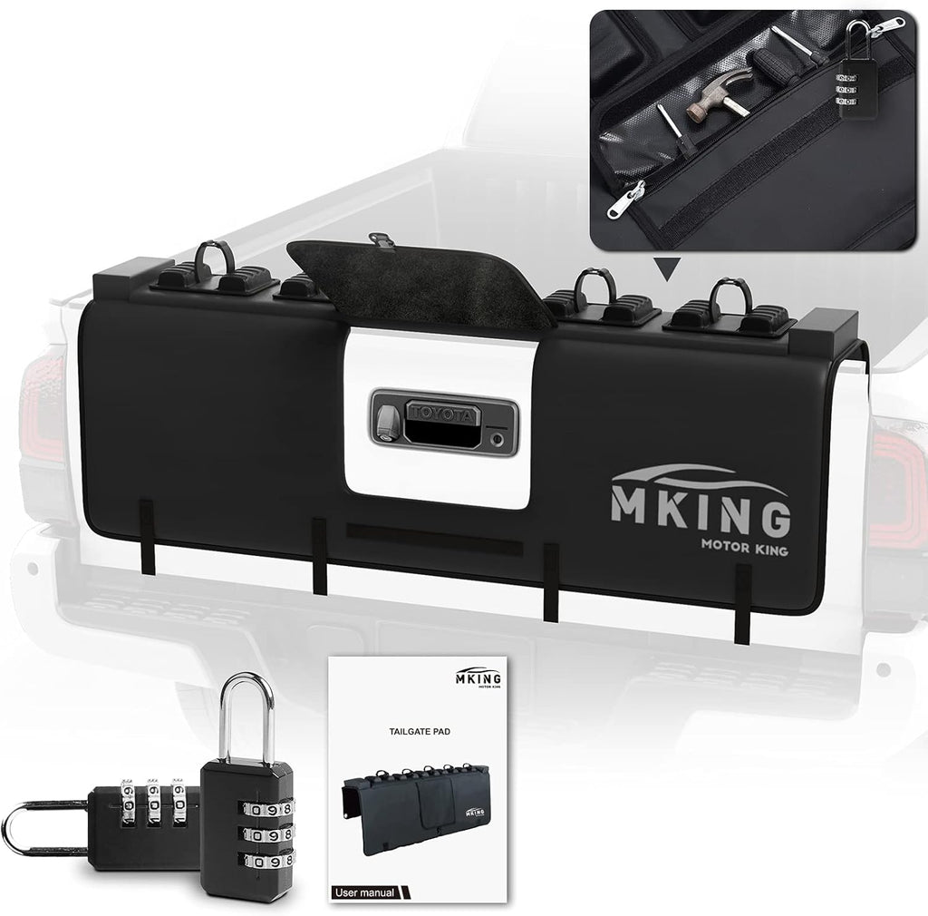 Tailgate Bike Pad with Two Lockable Tool Pockets, Carries Up to 5 Bikes F19950