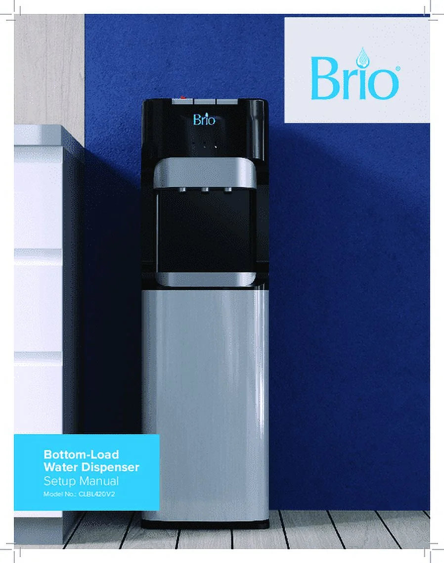 Bottom Load Water Cooler Dispenser with Hot, Cold and Room Temperature Water, Height 41.4" W8036