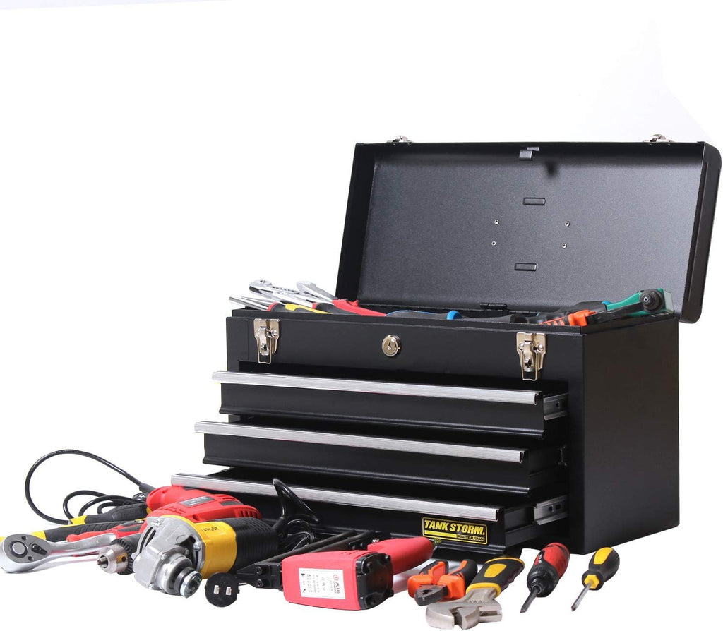 Black 20.6" 4-Drawer Steel Tool Chest Y3423
