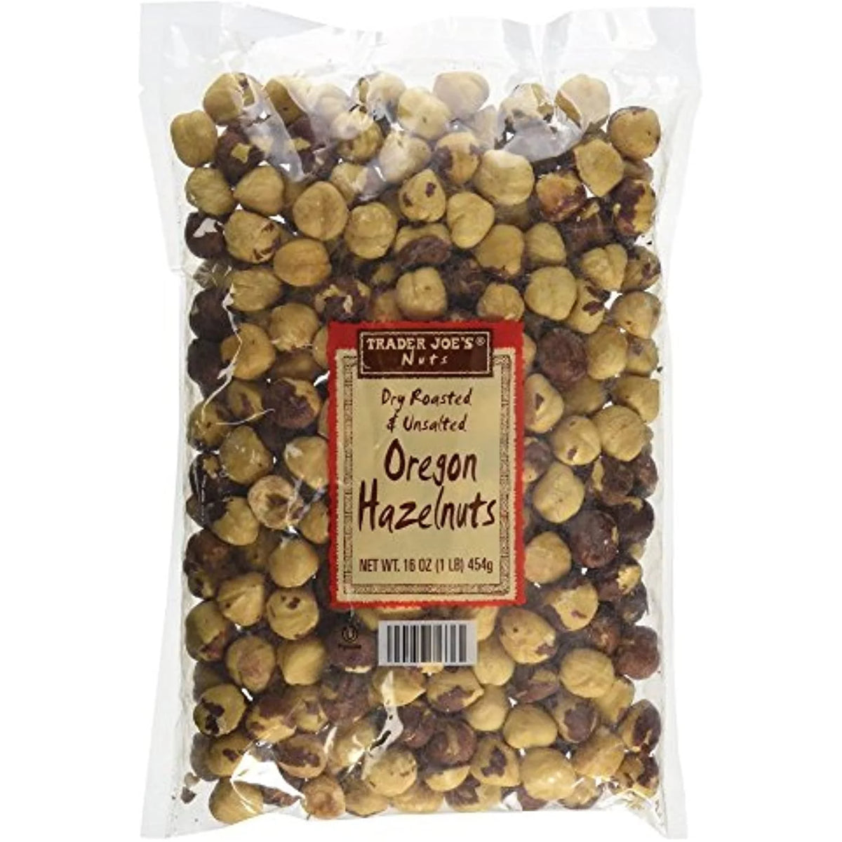 Dry Roasted Unsalted Hazelnuts - 16 Oz V22219
