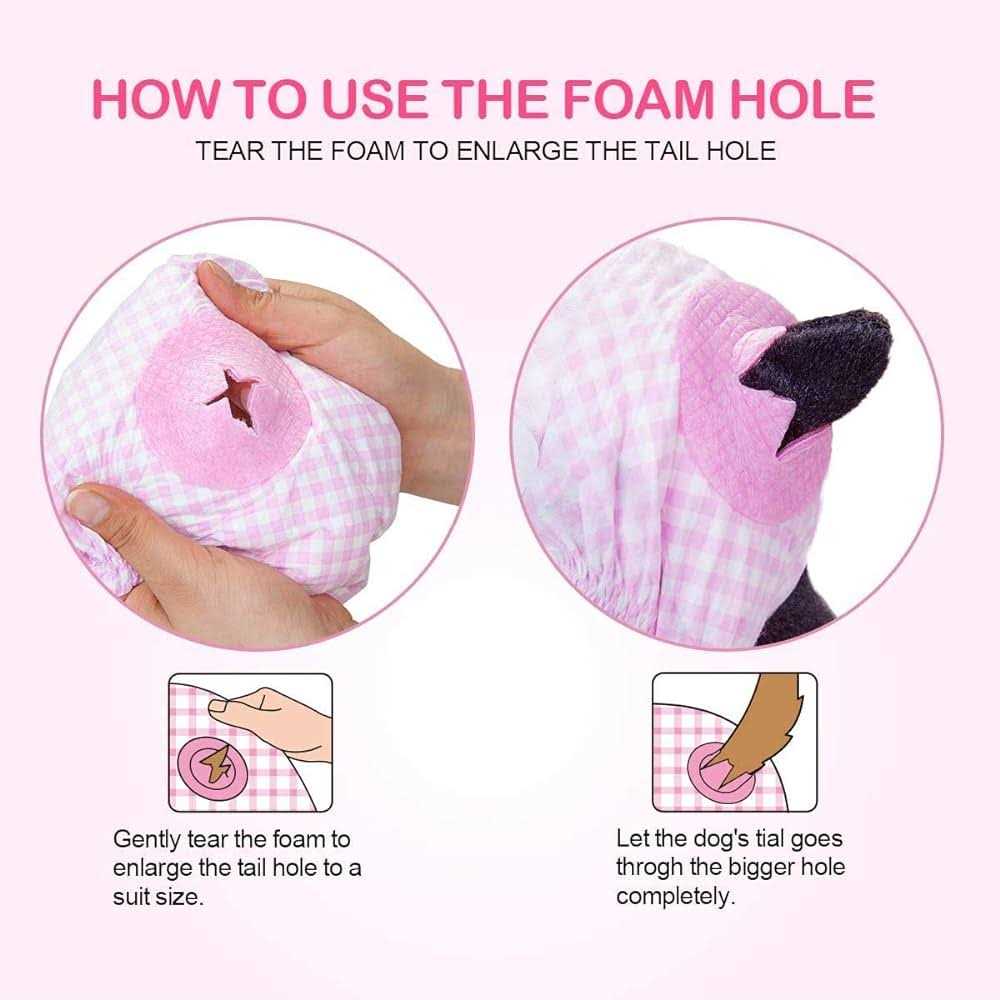 Soft Female Disposable Dog Diapers O2773