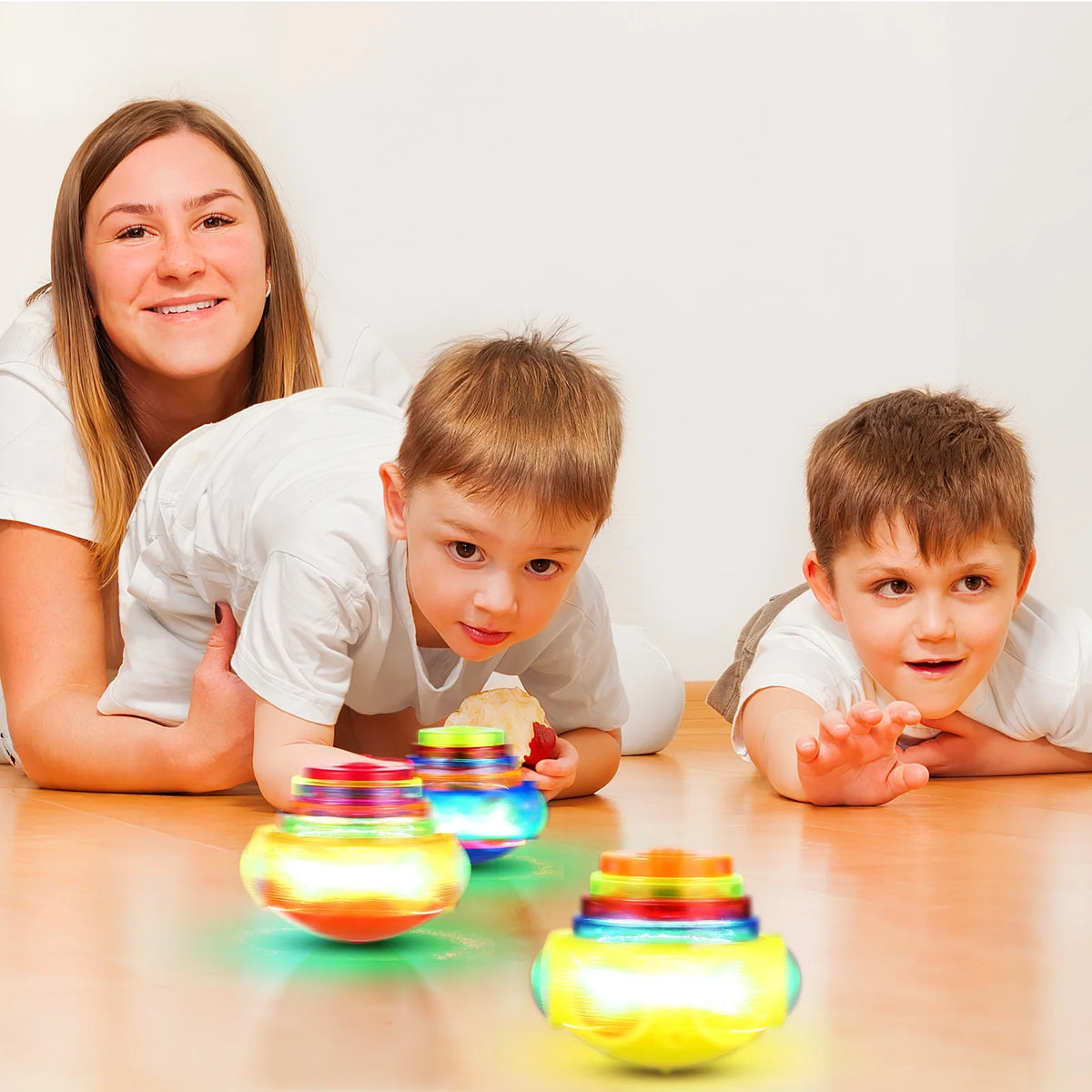 4 Pcs Electric Rotate Gyro Toys with Lights and Music V666727