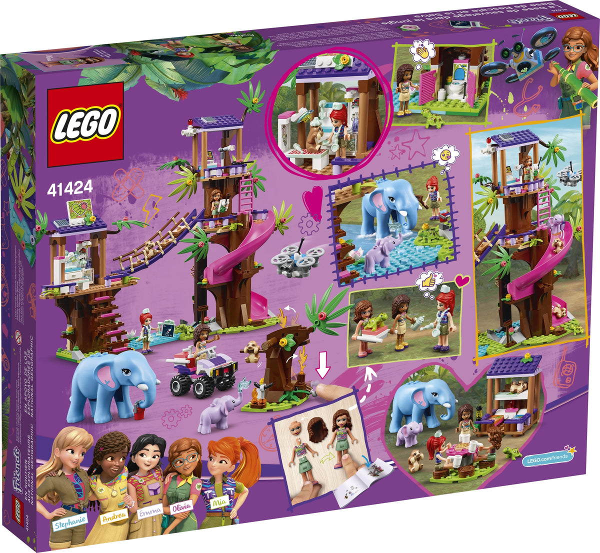 Jungle Rescue Base Animal Rescue Playset (648 Pieces) D557