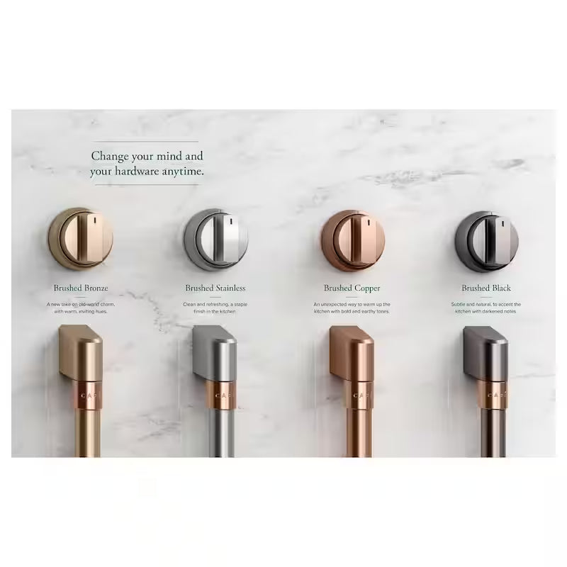 Gas Range Handle and Knob Kit in Brushed Bronze O992