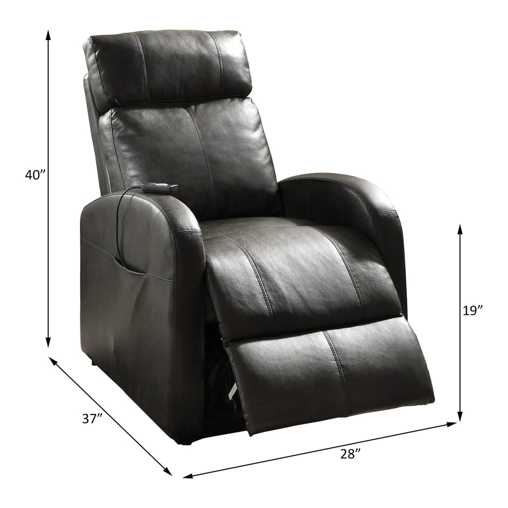 Dark Gray PU Power Lift Recliner G4392