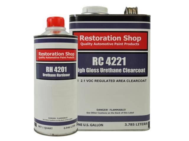 Black Gallon Urethane Basecoat Clearcoat Car Paint Kit A579
