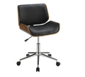 Black Faux Leather Office Chair B598
