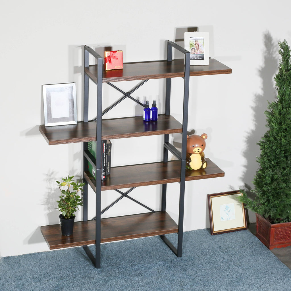4 Shelf Display Bookcase, Brown H562