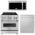 30 in. Dual Fuel Range, Over-the-Range Microwave, Dishwasher Appliance Package C15742