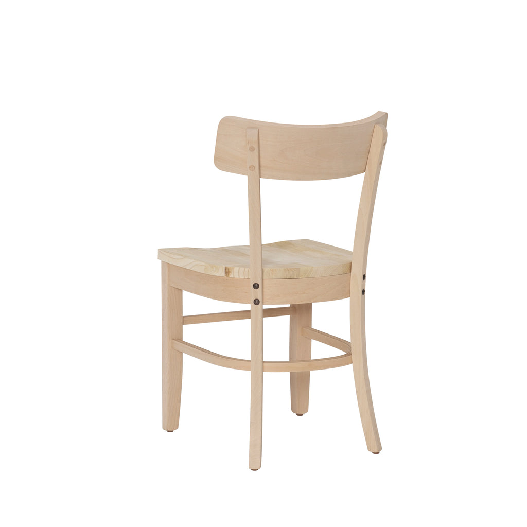 Unfinished Wood Dining Accent Chair, Set of 2 V7954